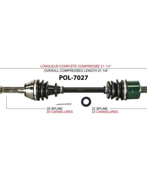 TrakMotive Complete Axle Fits Polaris