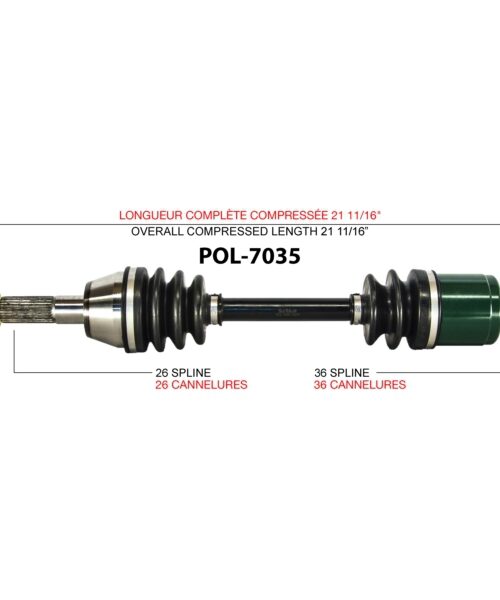 TrakMotive Complete Axle Fits Polaris