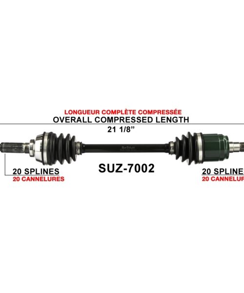 TrakMotive Complete Axle Fits Suzuki