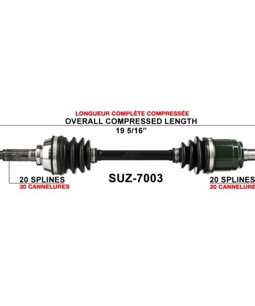 TrakMotive Complete Axle Fits Suzuki