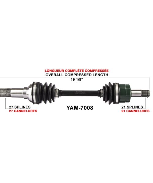 TrakMotive Complete Axle Fits Yamaha