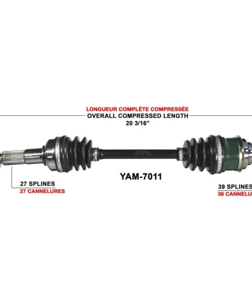 TrakMotive Complete Axle Fits Yamaha