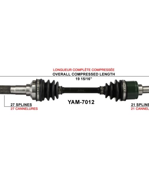 TrakMotive Complete Axle Fits Yamaha