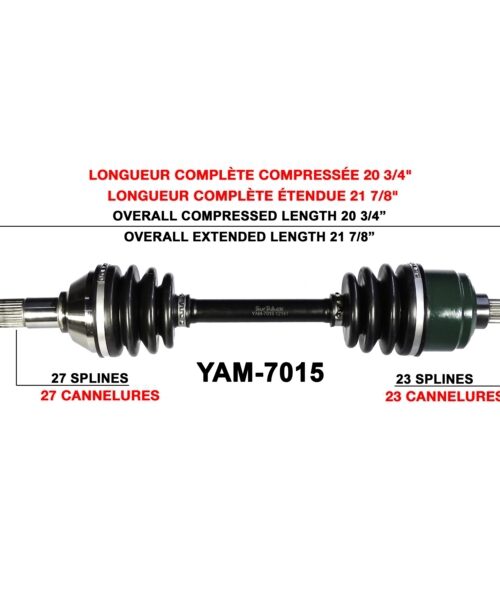 TrakMotive Complete Axle Fits Yamaha