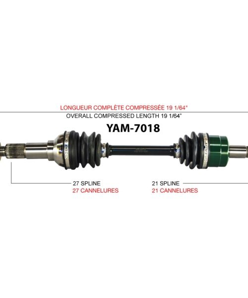 TrakMotive Complete Axle Fits Yamaha