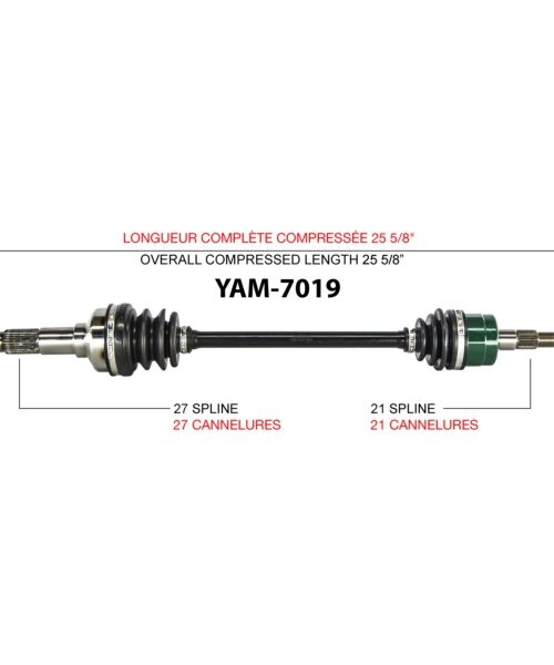 TrakMotive Complete Axle Fits Yamaha
