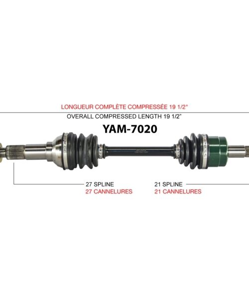 TrakMotive Complete Axle Fits Yamaha