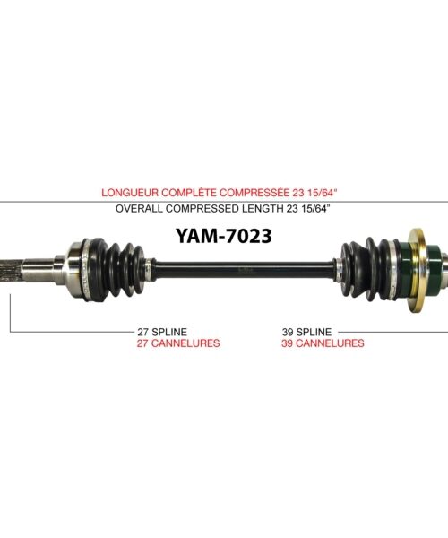 TrakMotive Complete Axle Fits Yamaha