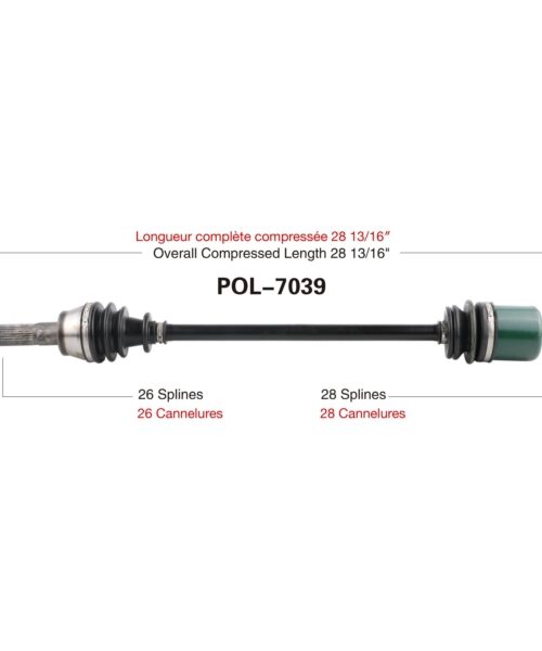 TrakMotive Complete Axle Fits Polaris