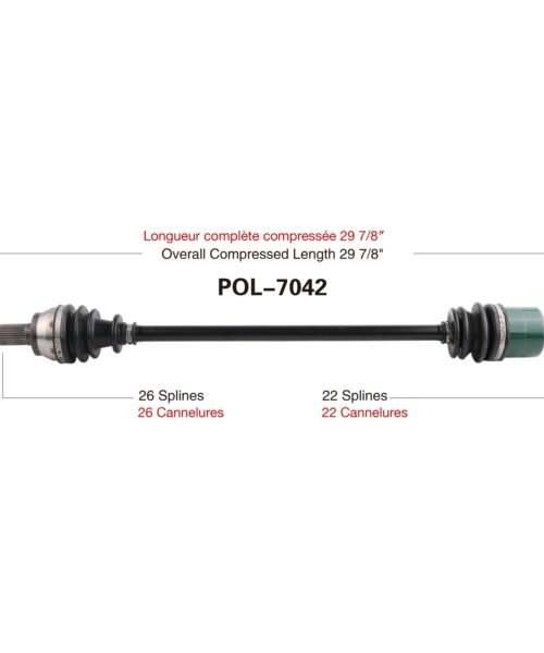 TrakMotive Complete Axle Fits Polaris