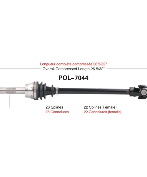 TrakMotive Complete Axle Fits Polaris