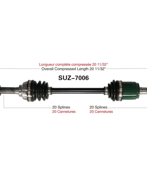TrakMotive Complete Axle Fits Suzuki