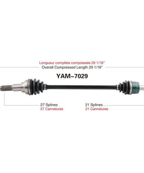 TrakMotive Complete Axle Fits Yamaha