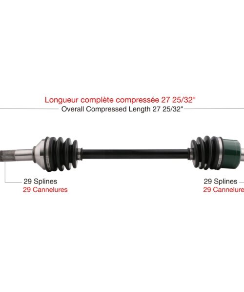TrakMotive Complete Axle Fits Kawasaki
