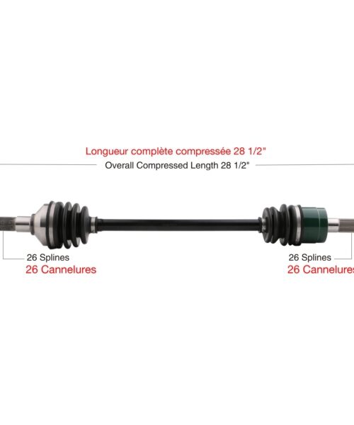 TrakMotive Complete Axle Fits Kawasaki
