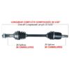 TrakMotive Complete Axle Fits Honda - Image 2