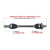 TrakMotiveHD Complete HD Axle Fits Arctic cat - Image 2