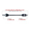 TrakMotiveHD Complete HD Axle Fits Arctic cat - Image 2