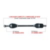 TrakMotiveHD Complete HD Axle Fits Kawasaki - Image 2