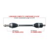 TrakMotiveHD Complete HD Axle Fits Polaris - Image 2