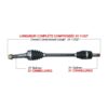 TrakMotiveHD Complete HD Axle Fits Yamaha - Image 2