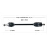 TrakMotive Complete Axle Fits Arctic cat - Image 2