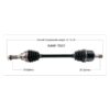 TrakMotive Complete Axle Fits Kawasaki - Image 2