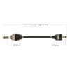 TrakMotive Complete HD Axle Fits Kawasaki - Image 2