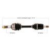 TrakMotive Complete Axle Fits Honda - Image 2