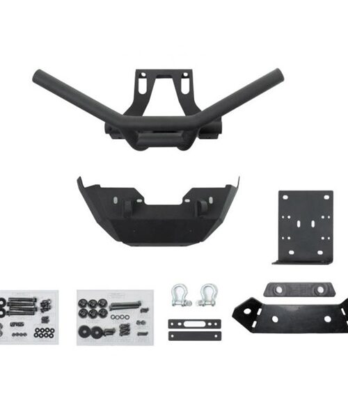 Super ATV Winch Ready Bumper Front - Steel, Diamond texture - Fits Can-am