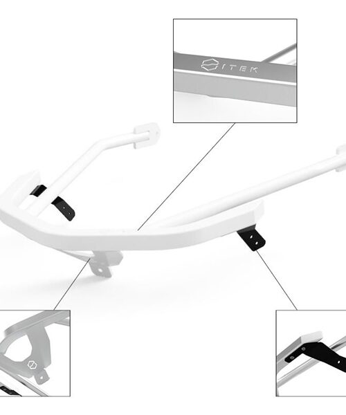 ITEK Polaris Front Bumper Front - Aluminum - Fits Polaris