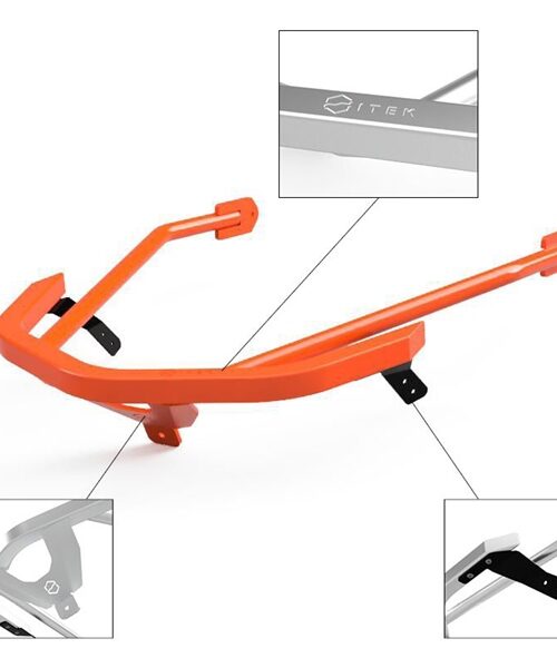 ITEK Polaris Front Bumper Front - Aluminum - Fits Polaris