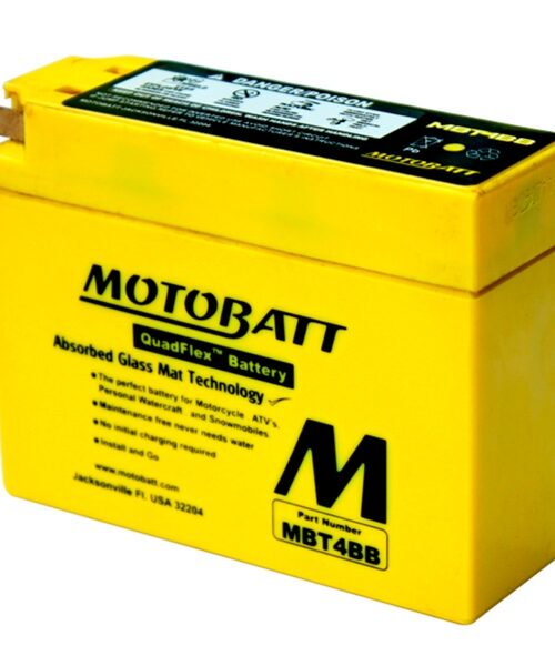 Motobatt Quadflex AGM Battery MBT4BB