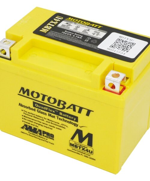 Motobatt Quadflex AGM Battery MBTX4U