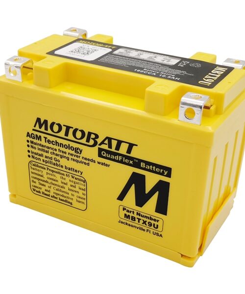 Motobatt Quadflex AGM Battery MBTX9U