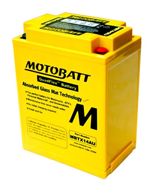 Motobatt Quadflex AGM Battery MBTX14AU