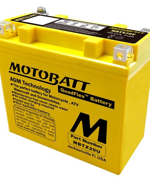 Motobatt Quadflex AGM Battery MBTX20U