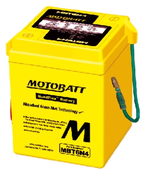 Motobatt Quadflex AGM Battery MBT6N4