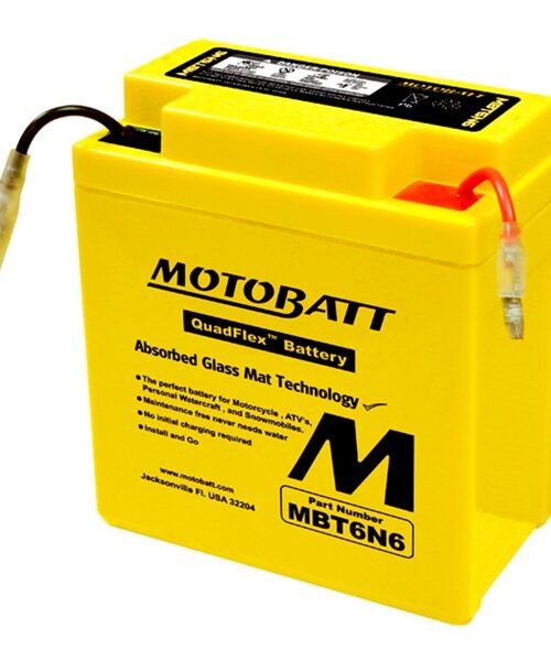 Motobatt Quadflex AGM Battery MBT6N6