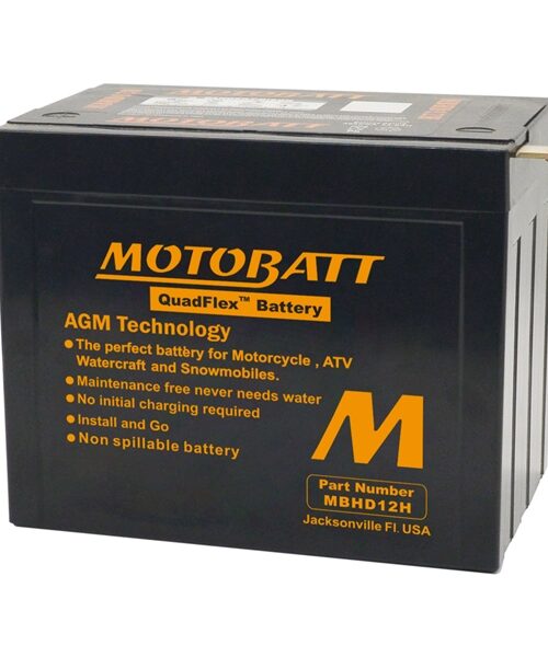 Motobatt Quadflex AGM Battery MBHD12H