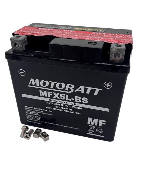 Motobatt Classic Maintenance Free battery MFX5L-BS