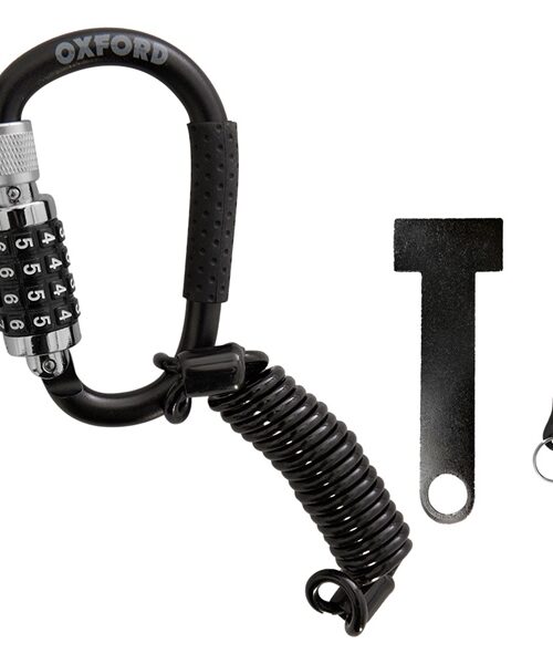 Oxford Products LidLock Combination Carabiner Helmet Lock