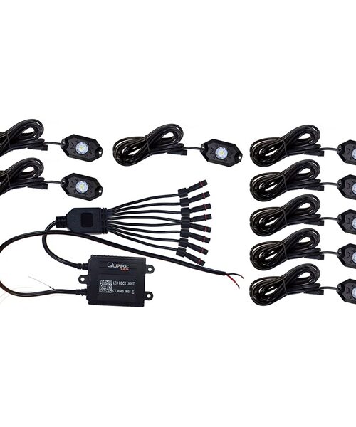 Quake LED Rock Light Kit RGB/White