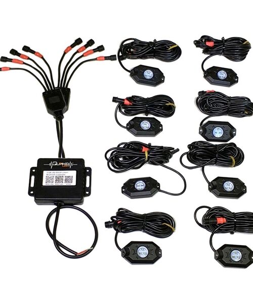 Quake LED RGB Accent Rock Lights with Quad-Lock Controller