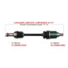 Kimpex Complete Axle Fits Arctic cat - Image 2