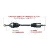 Kimpex HD Complete HD Axle Fits Kawasaki - Image 2