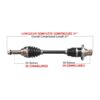 Kimpex HD Complete HD Axle Fits Suzuki - Image 2