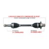 Kimpex HD Complete HD Axle Fits Yamaha - Image 2