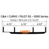 WOODYS Carbide Runner Ski Curve