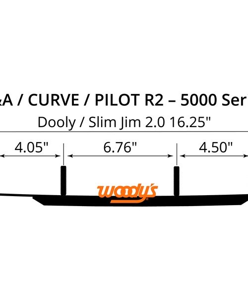 WOODYS Carbide Runner Ski Curve